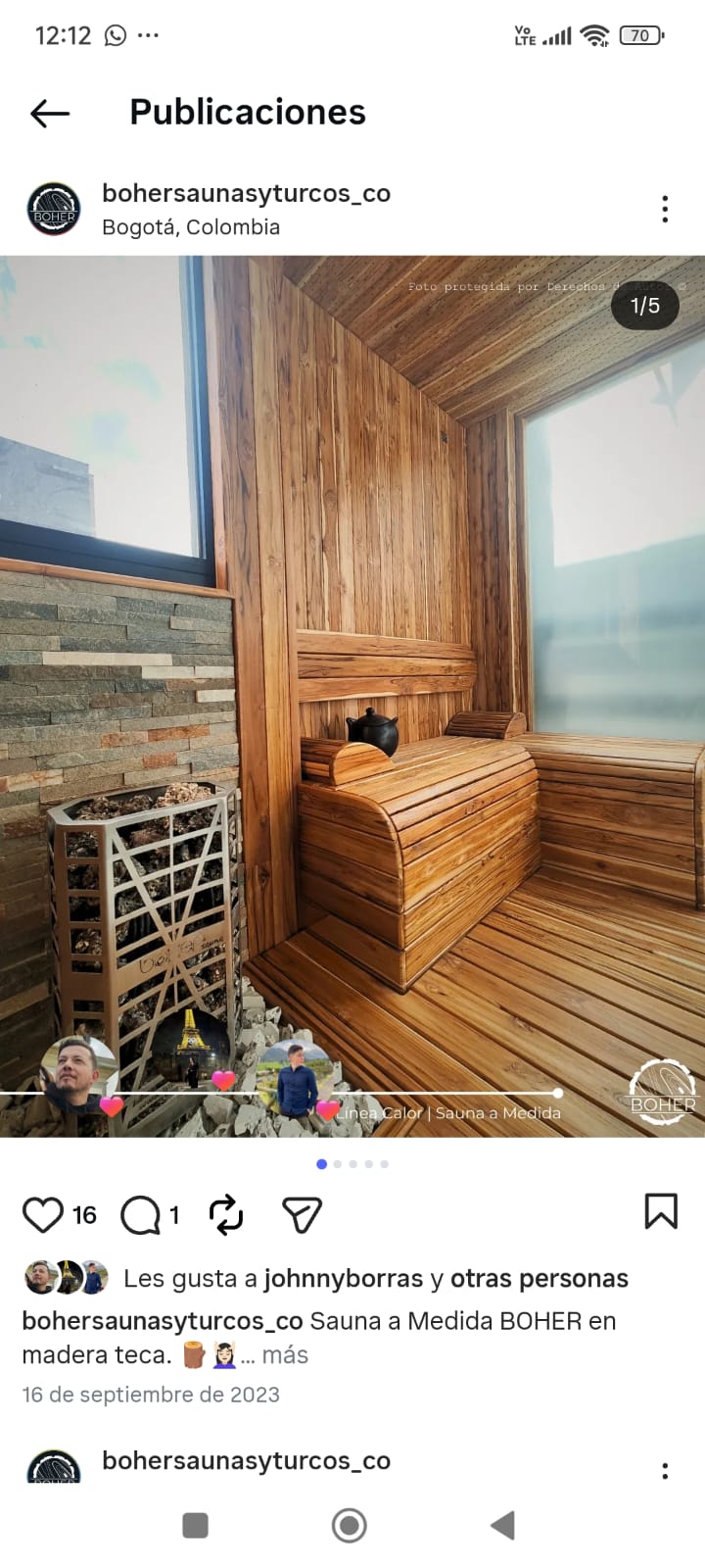 Sauna a la medida